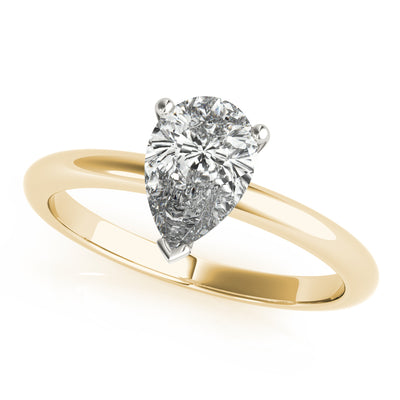 1.5ctw Halo Pave Set Split Shank Pear Diamond Engagement Ring Setting White  Gold | eBay